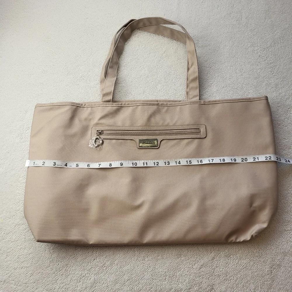 Bella Russo Tote Bag Purse NWOT Beige 13